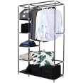 thumbnail image 3 of Portable Closet Wardrobe Closet for Hanging Clothes, Closet Organizer Storage Large Wardrobe Closet Free Standing Clothes Rack Clothes Storage Organizer for Bedroom Living Room, 3 of 6