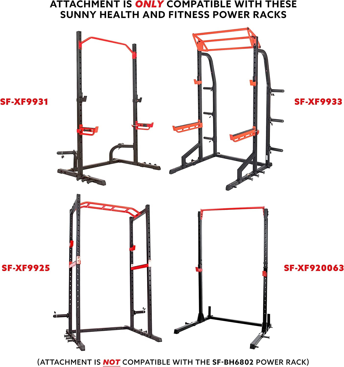Power Cage Squat Rack Upgrade Attachments for Home Gym