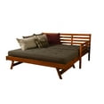 thumbnail image 3 of Kodiak Furniture Boho Wood Daybed/Pop Up in Barbados Brown w/ Linen Mattresses, 3 of 11