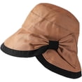 thumbnail image 5 of CoCopeaunts Women Bucket Hat with Bow Tie Wide Large Brim Sun Cap Outdoor Fisherman Hat UV Proof Sun Protection Bucket Cap, 5 of 8