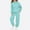 Light Blue, variant on Eltusu Girls Winter Outfit Sets, Elastic Waist Long Sleeve Sports Thermal Hoodies and Sweatpants Sets Light Blue Size 2-13T