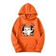 thumbnail image 4 of Craaazy Halloween Sweatshirt For Women Long Sleeve Hooded Tops With Pocket Halloween Printed Casual Loose Sweatshirt Gifts For Women, 4 of 4