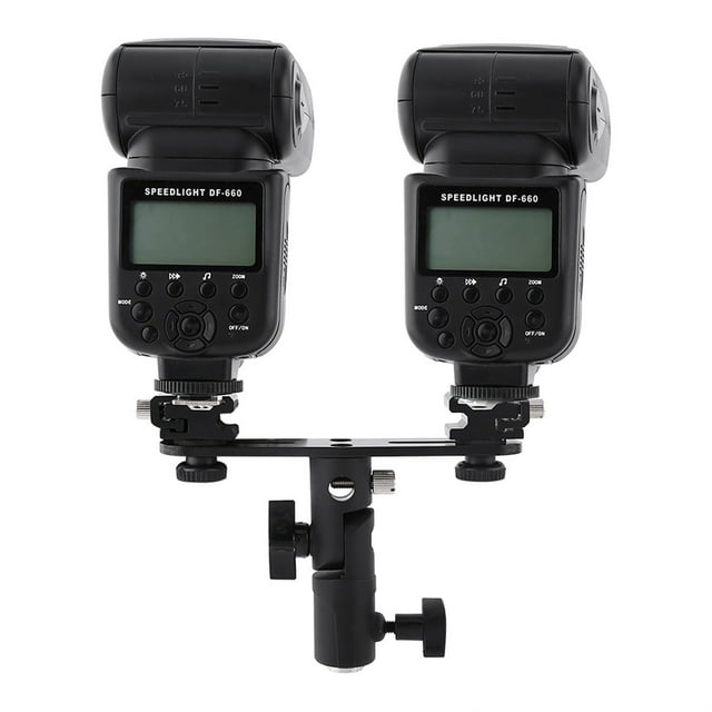 Support de Flash Double pour Photo Vidéo Parapluie