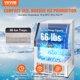 thumbnail image 2 of VEVOR Máquina para hacer hielo comercial, 200 libras/24 horas, máquina para hacer hielo, 90 cubitos de hielo en 12-15 minutos, máquina para hacer hielo con gabinete independiente con, 2 of 9