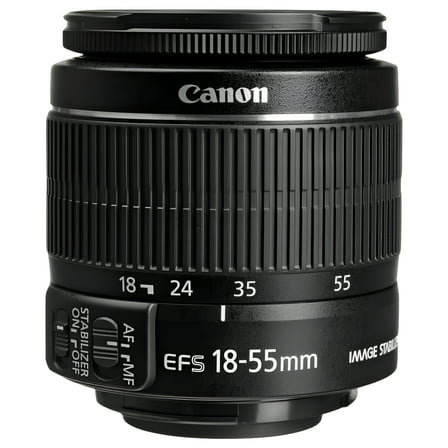 Canon EF-S 18-55mm f/3.5-5.6 IS Autofocus APS-C Lens, Black {58}