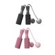 thumbnail image 1 of 2 pares de cuerdas de saltar lastradas con rodamientos de bolas para hombres y mujeres, cuerda de saltar inalámbrica S negro y rosa, 1 of 9
