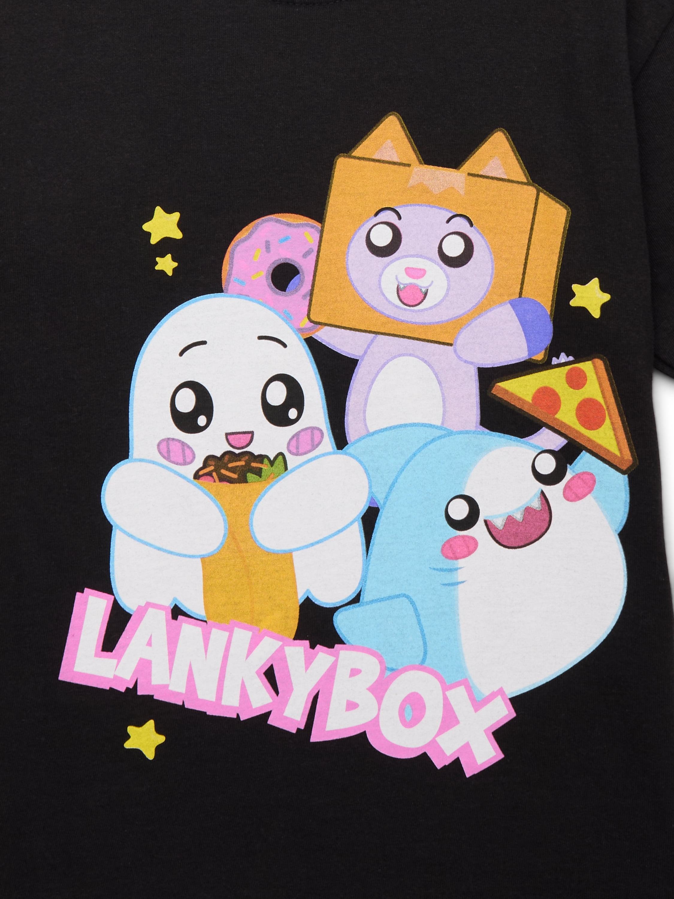 LankyBox Boys’ Cotton Graphic Tee with Short Sleeves, Sizes XS-2XL