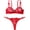 Red, variant on Lingerie for Women Underwired Push Up Embroidered Bra and Panty Set Lace Sexy Underwear