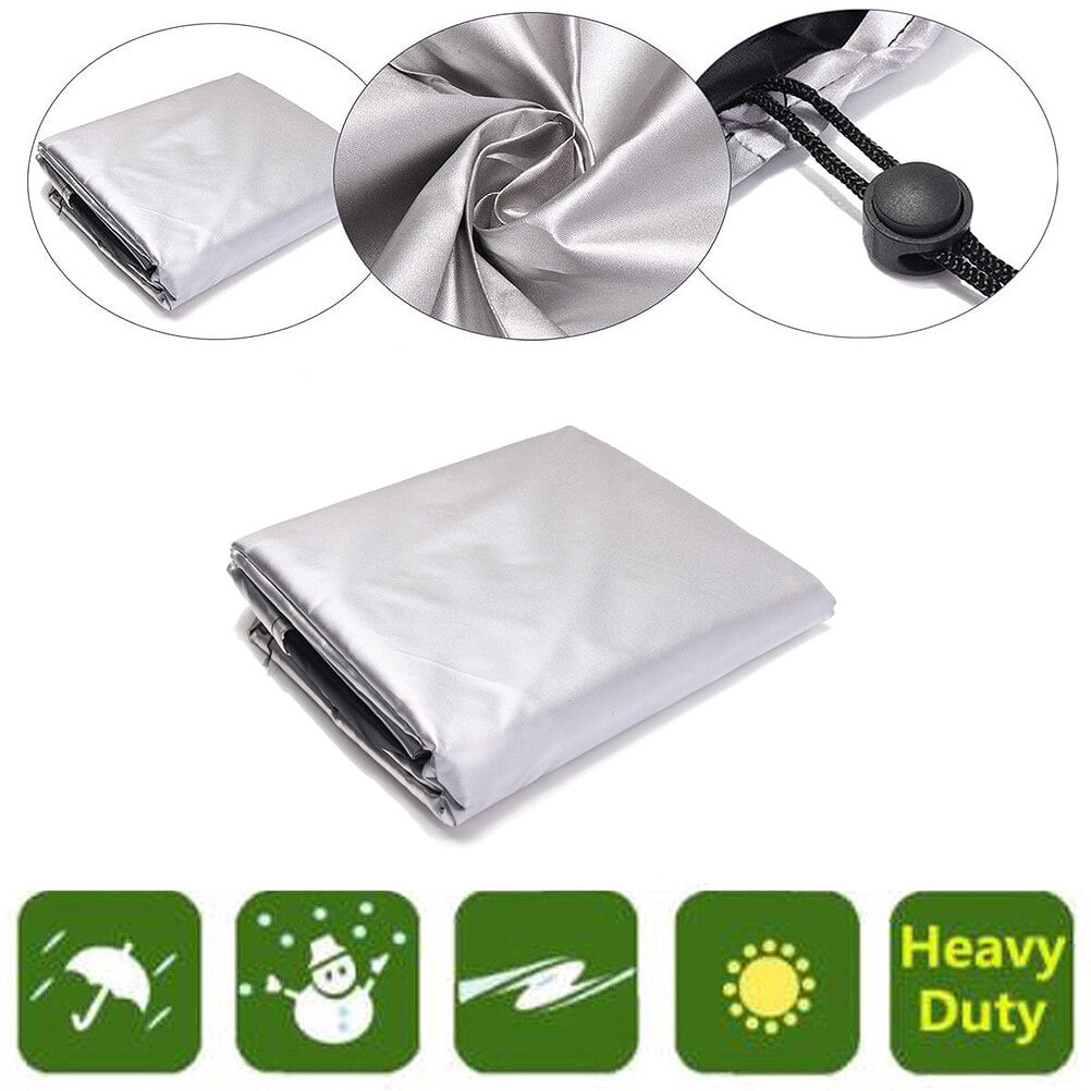 Supvox Durable Plated Silver Patio Furniture Cover for Home and Outdoor Use Sun Rain Protection
