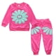 thumbnail image 1 of Ropa Para Bebés Y Niñas, Conjunto Para Niños Pequeños, Pulóver Para Niños, Conjunto De 2 Piezas De Girasol Para Niños, Chándal Para Niños, Rosa Fuerte Odeerbi  LM103-4309, 1 of 9