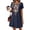 Navy, variant on AJGRHE Women’s Lightweight Cotton Linen Boho Dress, Floral Embroidered Sleeveless Tunic for Beach and Outdoor Activities Beige S