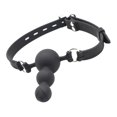 thumbnail image 3 of Arnés de Cuero Sunnimix Cinturón boca bola Mordaza Adultos Disfraz Fiesta juguete Sunnimix Mordaza en la boca oral o anillo, 3 of 8