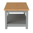 thumbnail image 5 of From the Tree Furniture Coffee Table with Storage Shelf, Gray/Pine – Living Room, 5 of 8