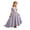 Purple, variant on Fozruso Girls' Dresses Flower Girls Dress Off Shoulder Satin Evening Wedding Party Gown,8-9 Years