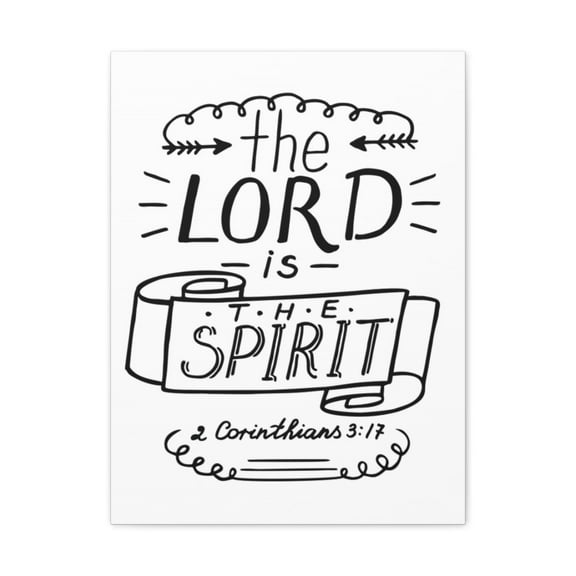 Scripture Walls The Lord is The Spirit 2 Corinthians 3:17 Christian Wall Art Bible Verse Print Ready To Hang Unframed