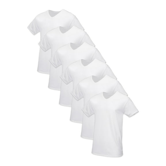 Fruit of the Loom Premium Tall Men's V-Neck Undershirts, 6-Pack