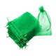 thumbnail image 1 of 100 bolsas de regalo de Navidad, bolsas de malla transparente para bodas, festivales y joyas. Verde, 1 of 9