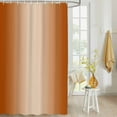 thumbnail image 4 of Fabric Shower Curtain Burnt Orange Ombre Solid Color Gradient Modern Art Shower Curtains with 12 Hooks Waterproof Machine Washable Bath Curtains for Bathroom, 60 x 72in, 4 of 6