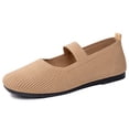 thumbnail image 3 of ibiyuan Orthopedic Walking Shoes for Women Arch Support Women's Walking Shoes Knit Upper Embroidery Platform Non- Womens Sneakers Casual Hands-Free Mary Jane Shoes Women Sock Shoe, 3 of 7