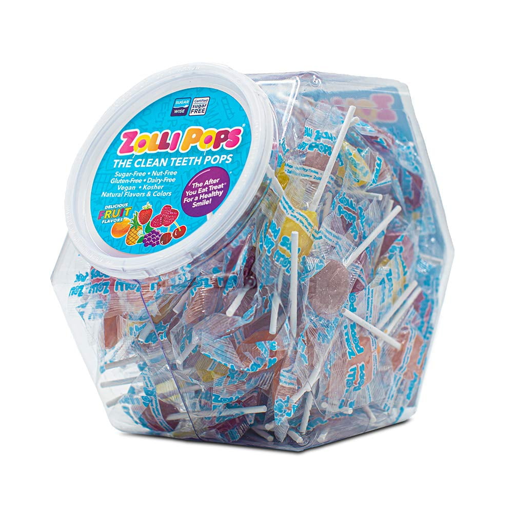 Zollipops Clean Teeth Lollipops AntiCavity, Sugar Free Candy with Xylitol for a Healthy Smile