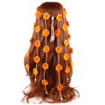thumbnail image 1 of Diadema de girasol, flor, margarita, hippie, indio, bohemio, bandas para el pelo, borlas, cuentas florales bohemias, aro para el pelo de Halloween, corona para mujer, diadema, decoración de fiesta, di, 1 of 4