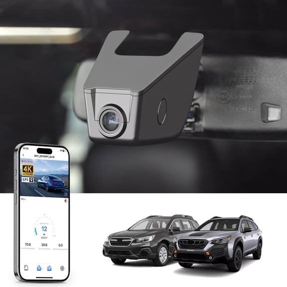 Mangoal 4K Dash Cam Starvis Sensor Fit for Subaru Outback Gen5 BS 2016-2019,Gen6 BT 2020-2025,2.5i Limited 2.5i Premium 3.6R Limited and More, WiFi & App, GPS, 64GB Card