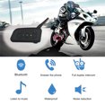 thumbnail image 2 of V6 Casco de motocicleta Auriculares Bluetooth 5.0, Sistema de comunicación de intercomunic VNETPHONE Walkie talkie de la motocicleta, 2 of 7