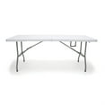 thumbnail image 2 of OFM ESSENTIALS BLOW MOLDED FOLDED TABLE 30X72 WHT - Essentials by OFM 6ft Center-folding Table, White Blow Molded Plastic Top, 2 of 5