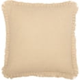 thumbnail image 1 of Burlap Vintage Pillow w/ Fringed Ruffle 18x18, 1 of 2