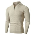 thumbnail image 1 of OJinShaWanO Pull Homme 2025 Nouveau Pull Mode Col Montant Demi-Zip Pull Chemise de Base pour Homme, 1 of 8