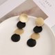 thumbnail image 3 of Heytea Fashion Lightweight Geometric Triangle Earring Simple Elegant Metal Drop Dangle Earring Plating Gold Black Bohemian Statement Dangling Studs Ea, 3 of 5