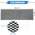 thumbnail image 6 of Unique Bargains Car Grill Mesh 100x33cm 6x3mm Rhombic Hole Grille Mesh Sheet Air Intake Insert  Aluminum Alloy Black, 6 of 6