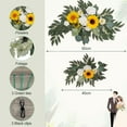 thumbnail image 2 of Yellow Artificial Wedding Arch Flowers Swag Set of 5 for DIY Wedding Welcome Ceremony Sign Backdrop Sweetheart Table Chair Home Decoration - Style:Style 4, 2 of 5