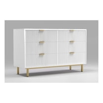 Pemberly Row Modern / Contemporary 6 Drawer Dresser in White