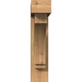 thumbnail image 2 of Ekena Millwork 5 1/2"W x 24"D x 24"H Imperial Block Smooth Bracket w/ Offset Brace, Western Red Cedar, 2 of 25