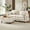 Beige, variant on Vintagearth 73.5'' Sectional Modular Sofa Cloud Couch with 1 Ottomans & 4 Pillows Tool-free Easy Assembly for Living Room Apartment, Green
