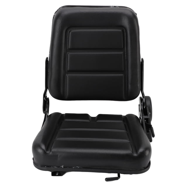 Asiento De Carretilla Elevadora, Asiento De Tractor Universal Esquinas Curvas Redondeadas Estructura Reforzada Cuero De PU Compatibilidad Versátil Para Cargador Deslizante