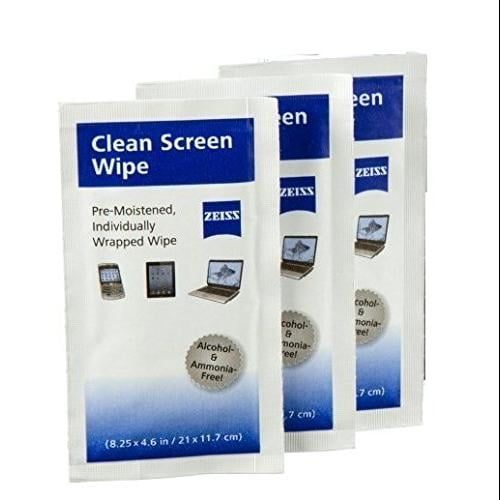 Zeiss Alcohol Free PreMoistened Lens Cleaning Wipes Cleans without