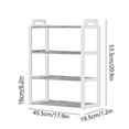 thumbnail image 3 of Qocolhg Shoe Rack for Entryway, 4 Tier Shoe Organizer, 8 Pairs Stackable Small Shoe Rack, Shoes Organizer for Closet, Entryway, Hallway, Garage, Front Door, Dorm Room Shoes Shelves, White, 3 of 6