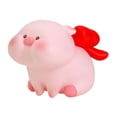 thumbnail image 3 of Alcancía de cerdo, artesanía, obra de arte, decoración, regalo, fácil de usar, tarro de dinero, figura de cerdo Lazo rojo, 3 of 9