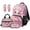 Cherry Blossom Axolotl, variant on Yuyamidu Cute Axolotl Backpack with Lunch Box Kids Girls 5th Grade Cherry Blossom School Bag and Lunch Bag Pencil Case Bookmarks Set of 5 Elementary/Middle School Bookbag Age 6-8