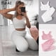 thumbnail image 2 of Conjunto de Pijamas de terciopelo esponjoso para mujer, ropa de dormir informal, camiseta sin mangas y pantalones, traje de Casa de ocio, ropa de dormir de 2 piezas, invierno, nuevo, 2 of 4