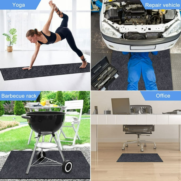 LAKYRIK 80 Inch Diameter Round Hot Tub Pad, Inflatable Hot Tub Mat Outdoor Indoor for Protect Hot Tub Pool from Wear