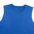 thumbnail image 5 of Ceisia Mens Solid Crew Neck Sleeveless Stretch Fitness Daily Tank Top (Blue XL) Father's Day Gift, 5 of 8