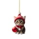 thumbnail image 2 of Colgante de Gato para Árbol de Navidad, Acrílico 2D, Adorno Navideño Colgante, Divertido Adorno Navideño con Gatos, Adorno Navideño, Joyería para Árbol de Navidad., 2 of 7