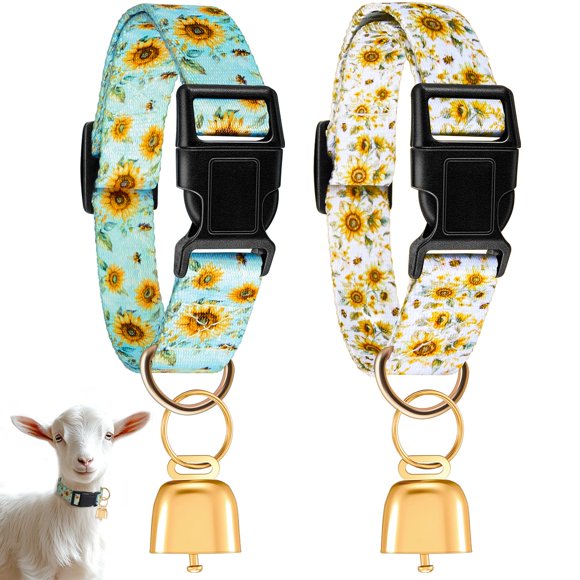 Juego de 2 collares para cabras Talltalk Grazing Copper Bell, nailon