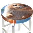 thumbnail image 3 of Rateoe Cute Guinea Pig Sea Pattern Round Bar Stool Seat Covers,Washable Stool Cushion Slipcover Elastic Bar Chair Covers for 12-14 Inch Chair -14 inch, 3 of 7