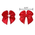 thumbnail image 2 of Offray Embellishment, Red 5/8 inch 2 Loop Bow with Pearl Accessory, 40 Count, 1 Package, Value Pack, 2 of 8