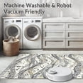 thumbnail image 5 of ODIKA 4'x6' Machine Washable Non-Slip Area Rug, Symphonic Waves with Elegant Music Theme for High Traffic Rug, Beige, 89497, 5 of 7