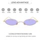 thumbnail image 3 of Gafas de Sol MEETSUN Vintage Ovaladas Pequeñas de Metal con Protección UV400, 3 of 6